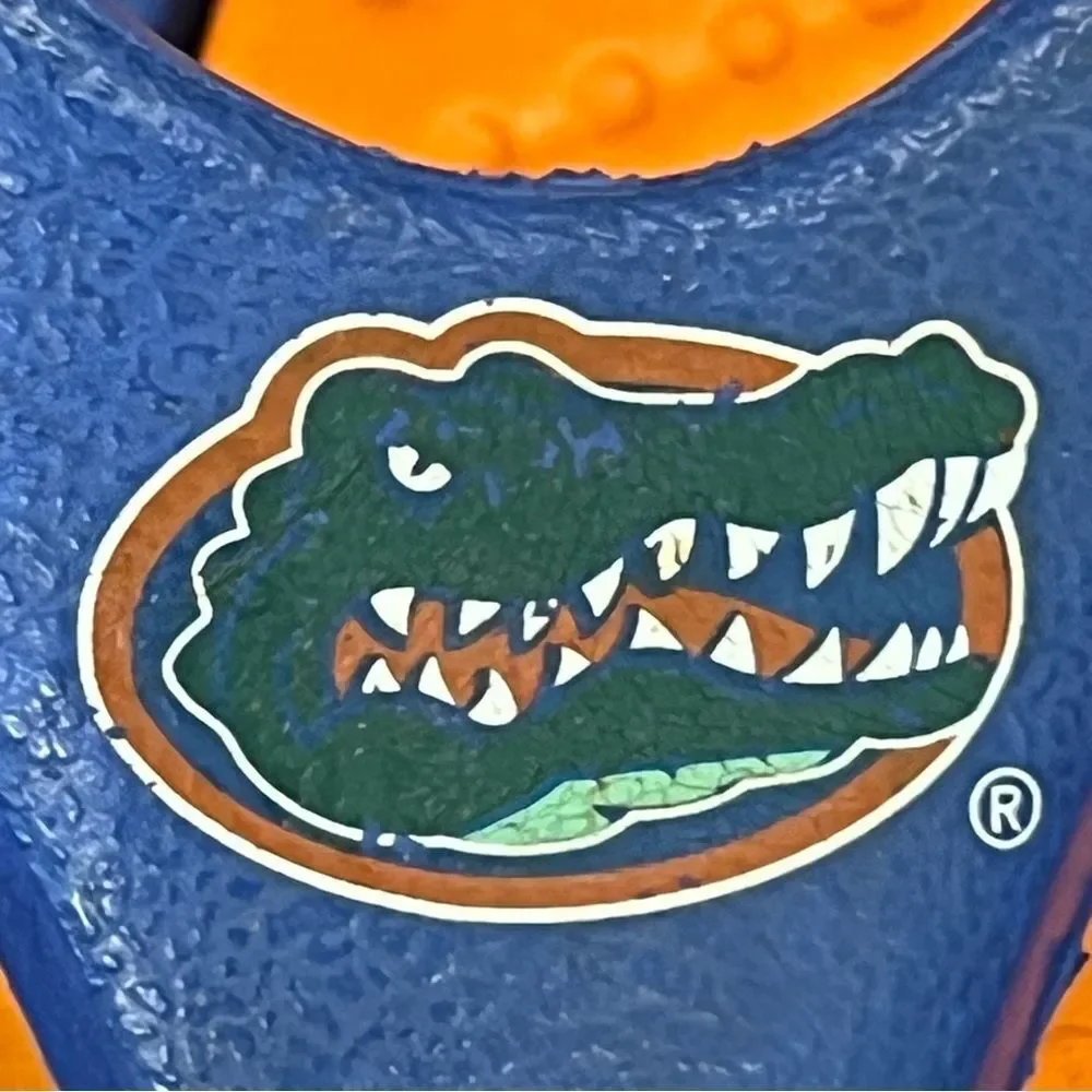 CROCS FLORIDA GATOR BLUE‎ & ORANGE UNISEX THONG SANDALS